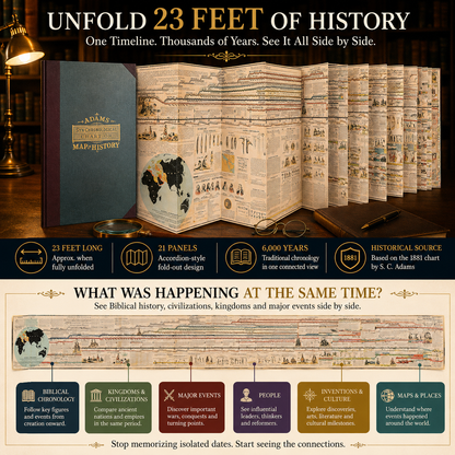 🌍 6,000 Years of Biblical & World History in One 23-Foot Timeline📜
