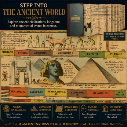 🌍 6,000 Years of Biblical & World History in One 23-Foot Timeline📜