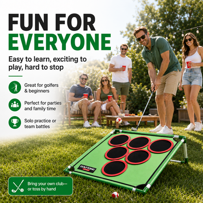 ⛳ Golf Pong Game Set – 20 Balls, Mat & Case, Indoor/Outdoor