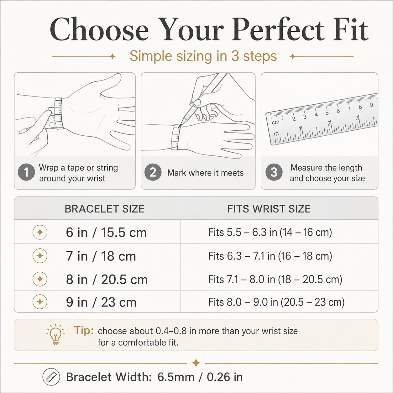 ✨ Gold Tennis Bracelet 6.5mm – CZ Clover Design, Gift for All