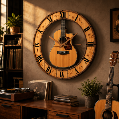 Tempo™ – Acoustic Guitar Wall Clock