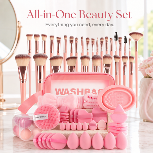 67-Piece Makeup Set 💗 Everything You Need for a Flawless Look