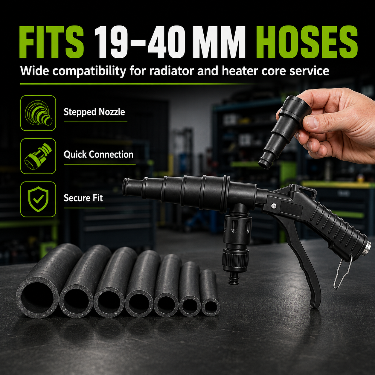 🚗High-Pressure Pulse Flush Gun Kit for Radiator Cleaning