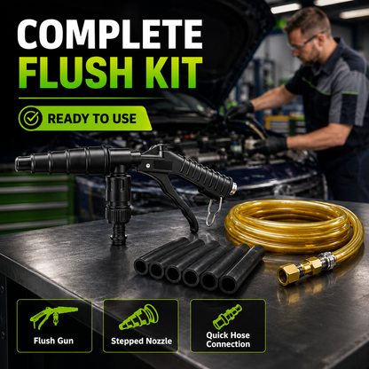 🚗High-Pressure Pulse Flush Gun Kit for Radiator Cleaning