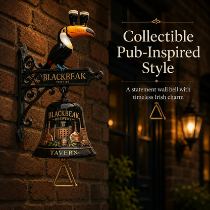 🍺Vintage Celtic Toucan Cast Iron Wall Bell – Classic Tavern Decor For Entry & Home Bar