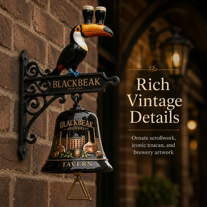 🍺Vintage Celtic Toucan Cast Iron Wall Bell – Classic Tavern Decor For Entry & Home Bar