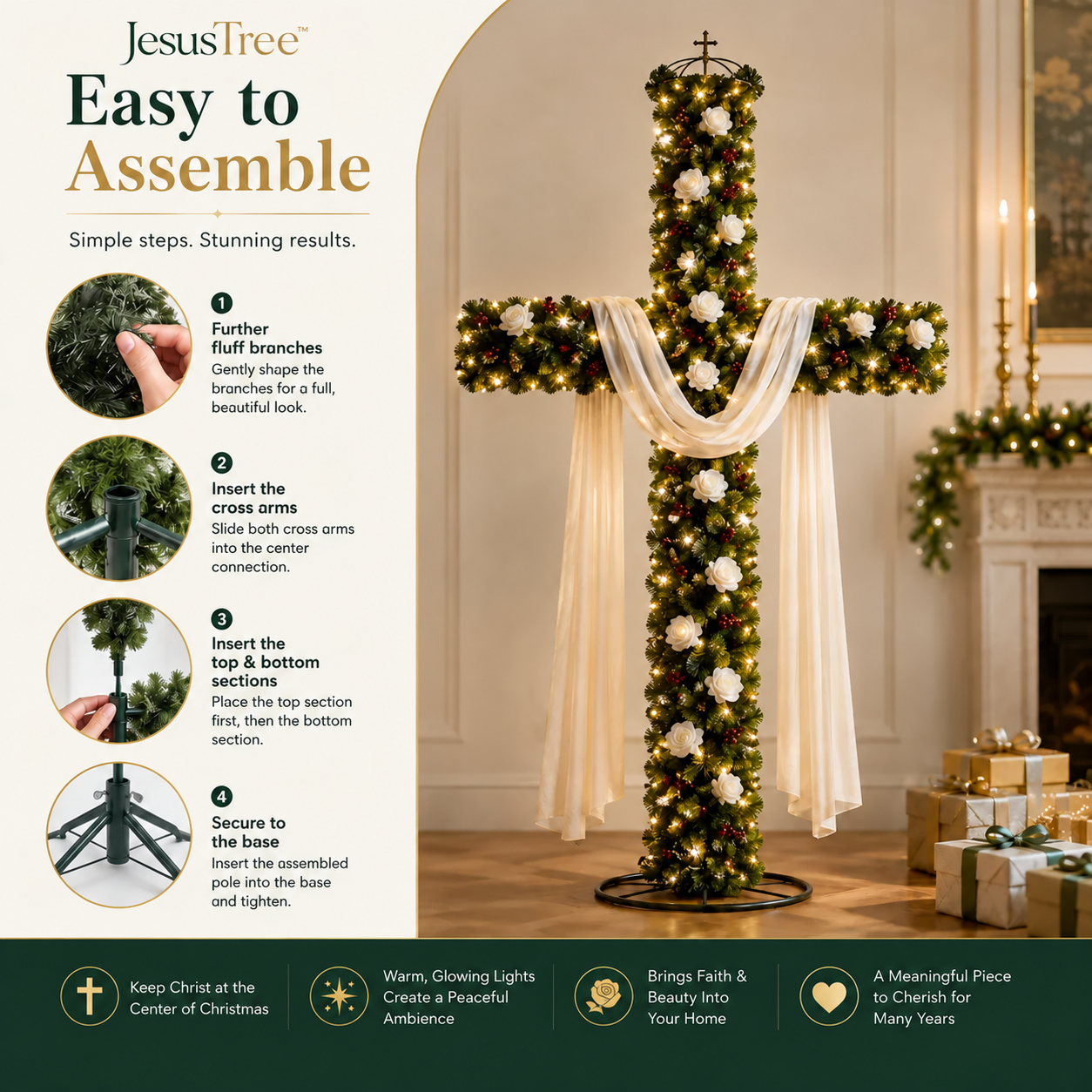 cyrarise™ Christmas Cross