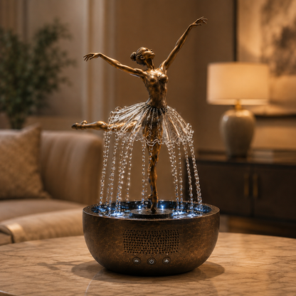Cyrarise ™🎁Elegant Ballerina Waterfall Fountain Lamp