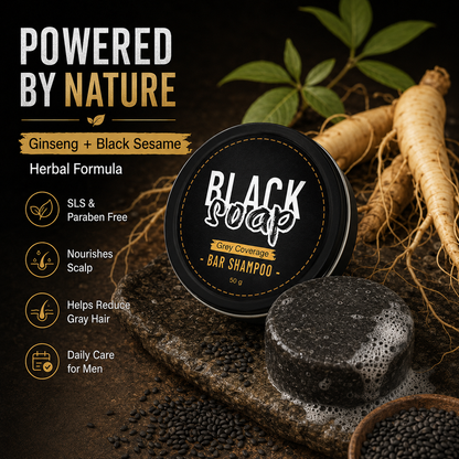 🔥Natural Gray Hair Darkening Shampoo Bar