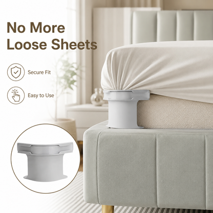 😴Secure Fit Sheet Holders – Wrinkle-Free. Slip-Free Bed
