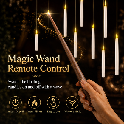 🪄55% OFF TODAY🕯️ Magic Wand Flameless Candles🎄Wave the Wand. Light the Magic.