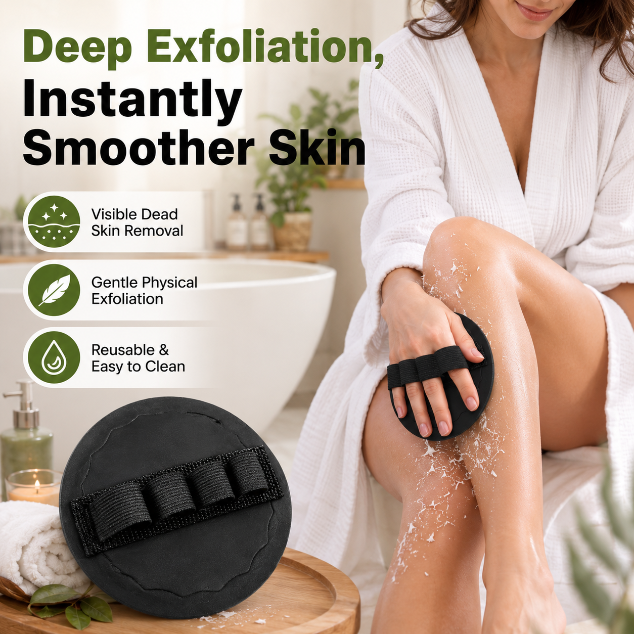 🧤 Exfoliating Gloves – Instantly Remove Dead Skin