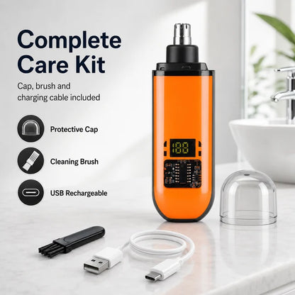 Professional LED Display Nose & Ear Trimmer, Painless Travel Gifts for Men Women.