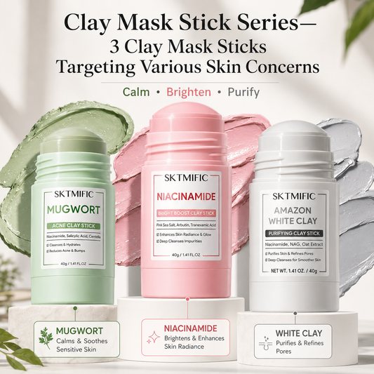 🌿Clay Mask Stick Series—3 Clay Mask Sticks Targeting Various Skin Concerns