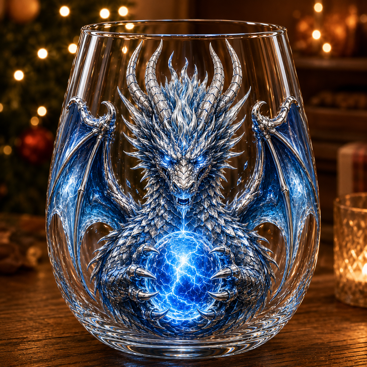 🔥HOT SALE 49% OFF🐉 3D Mythic Dragon Glass Art Cup | Luxury Raised Fantasy Glassware for Whiskey✨