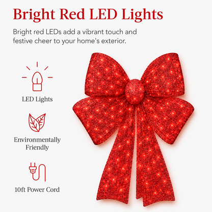 🔥49% OFF Hot Sale🎁✨🎄 48-Inch Lighted Christmas Bow 🎀