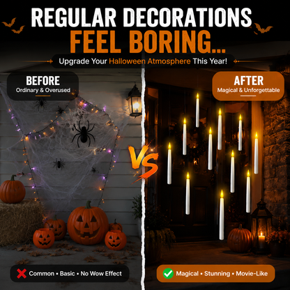 🕯️ Floating Halloween Candles – Create A Magical Haunted House Atmosphere
