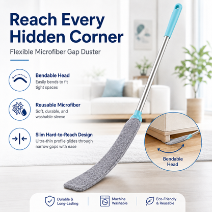 Flexible Microfiber Gap Duster – Reach Every Corner with Ease 🧹✨
