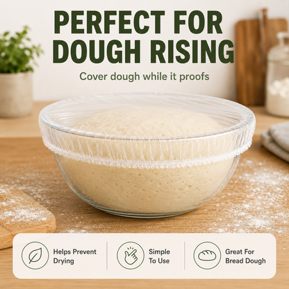 100PCS Disposable Stretch Food Covers for Bowls & Plates🛒