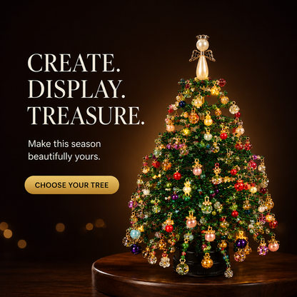 ✨ DIY Lighted Seasonal Tabletop Tree Kit – Create Your Own Holiday Magic