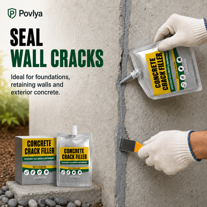 Seal wall cracks