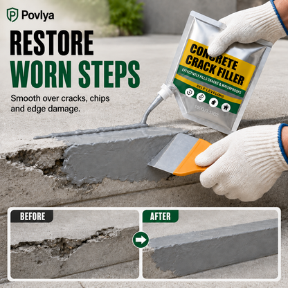 Restore worn concrete steps