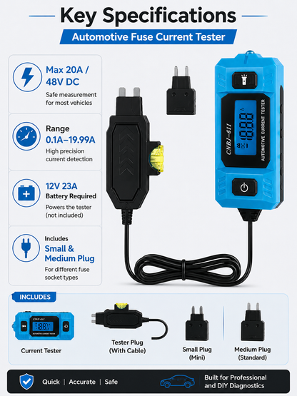 🔧 Garage Essential ✨ Car Circuit Probe Tester — 48V Automotive Voltage & Fuse Tester