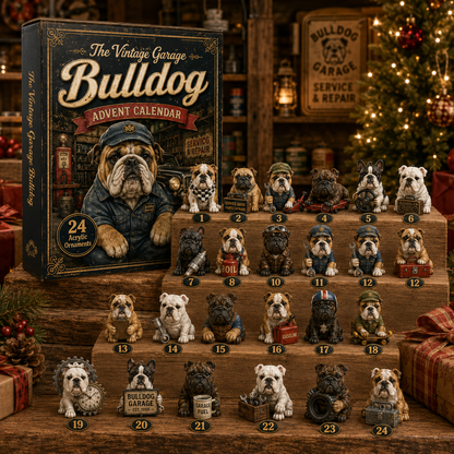 🔧 Vintage Garage Bulldog Advent Calendar 2026 – 24 Days of Classic Bulldog Garage Surprises
