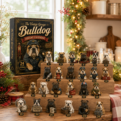 🔧 Vintage Garage Bulldog Advent Calendar 2026 – 24 Days of Classic Bulldog Garage Surprises