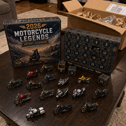🎁 2026 Motorcycle Legends Advent Calendar – 24 Days, 24 Mini Motorcycles, 24 Legendary Rides