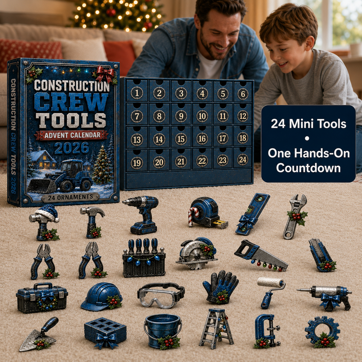 Construction Crew Tools Advent Calendar 2026 - 24-Day Festive Countdown