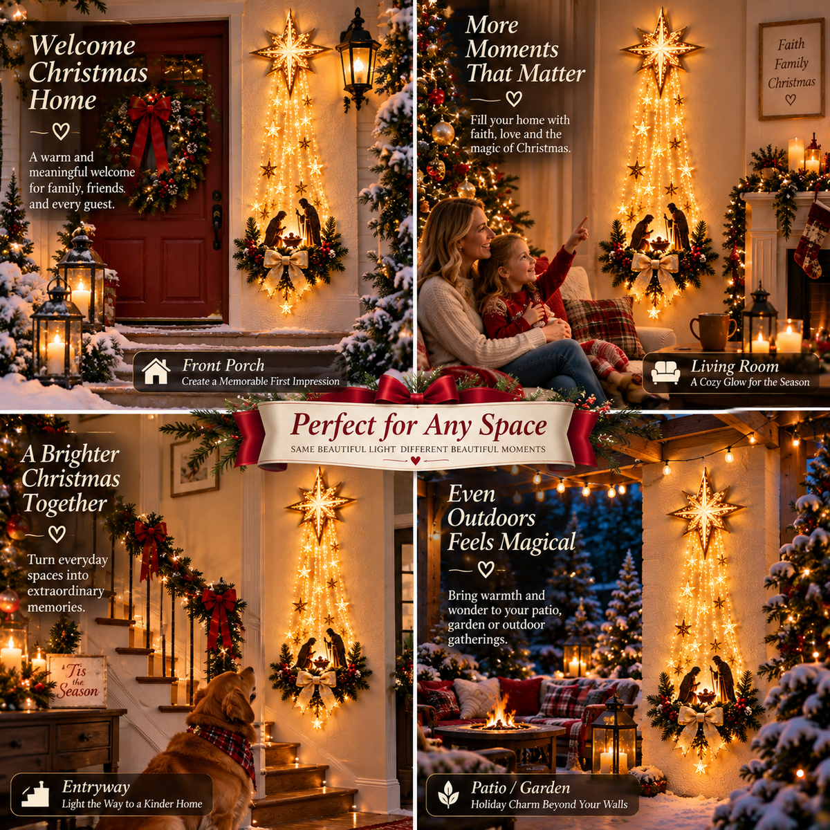 ✨ 49% OFF Nativity Wall Light — Warm Golden Glow for a Meaningful Christmas