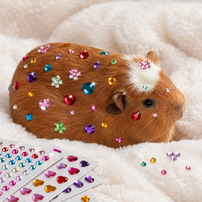 ✨ 3500Pcs Self-Adhesive Rhinestone Sticker Kit – 12 Sheets 3D Gem & Pearl Craft Stickers 💎