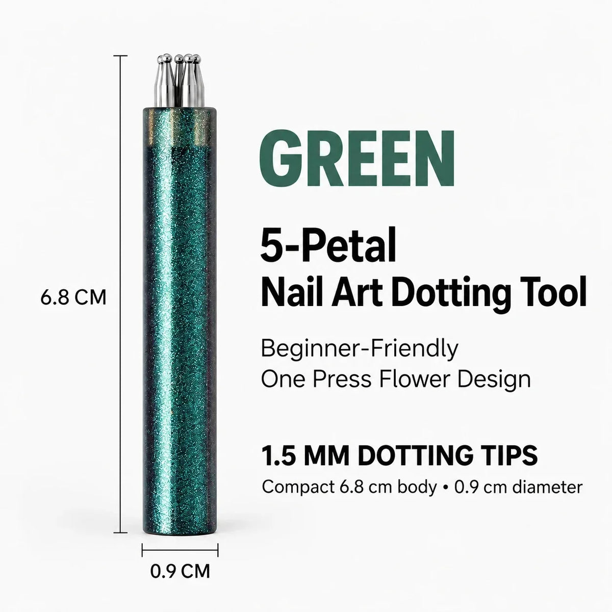 5-Petal Flower Nail Art Stamp | DIY Floral Nail Tool