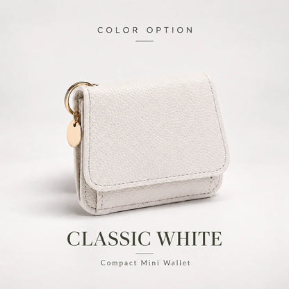 ✨Compact PU Leather Card Wallet with ID Window & Coin Pocket