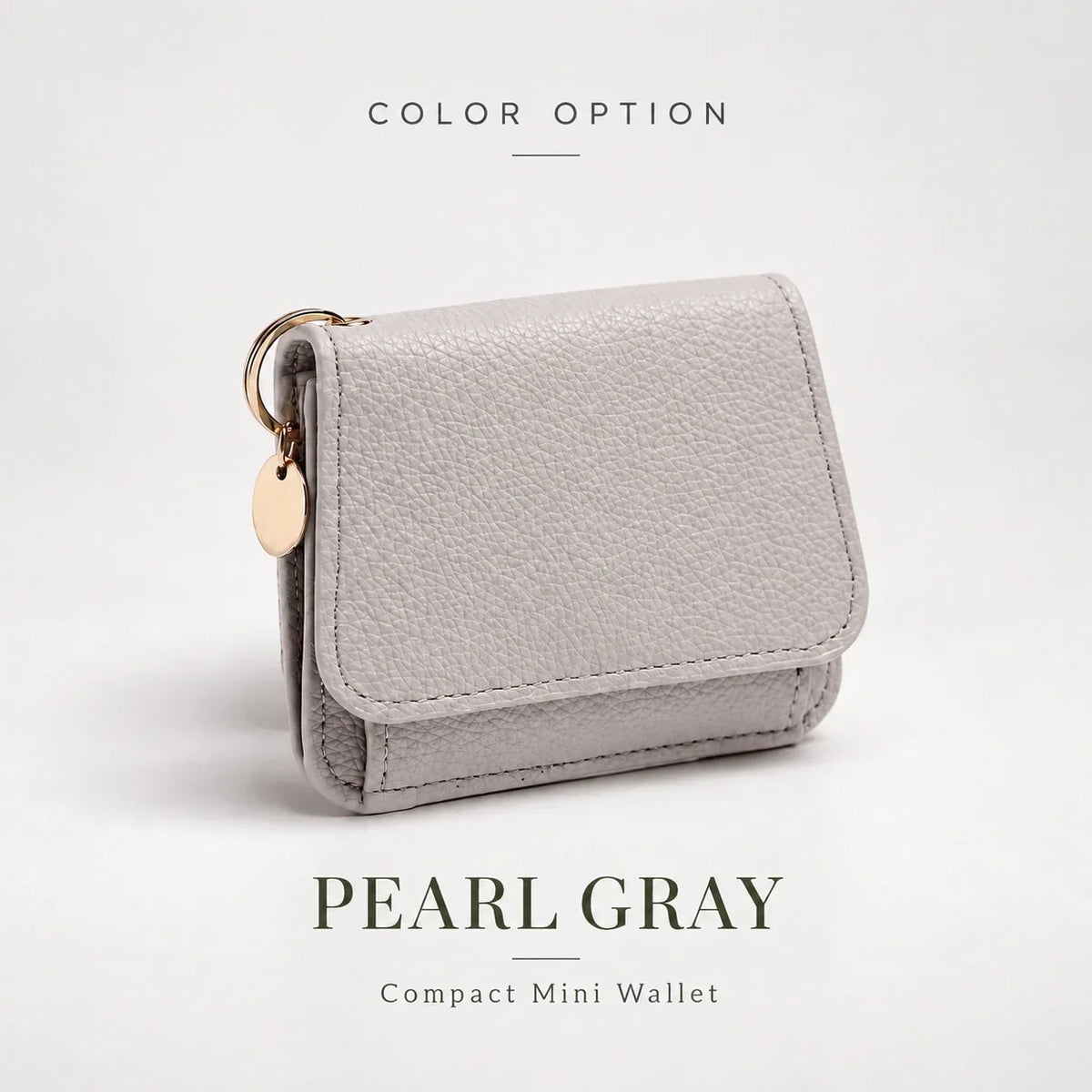✨Compact PU Leather Card Wallet with ID Window & Coin Pocket