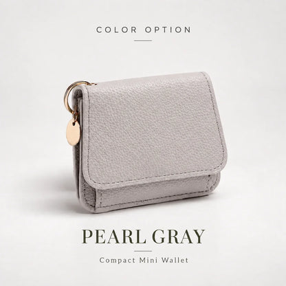 ✨Compact PU Leather Card Wallet with ID Window & Coin Pocket