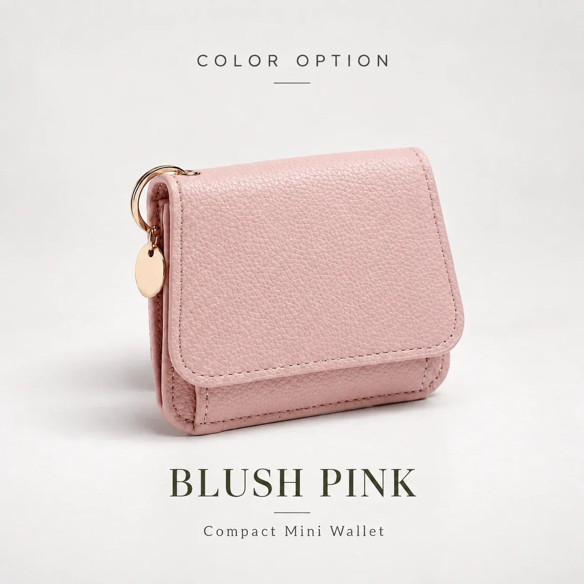 ✨Compact PU Leather Card Wallet with ID Window & Coin Pocket