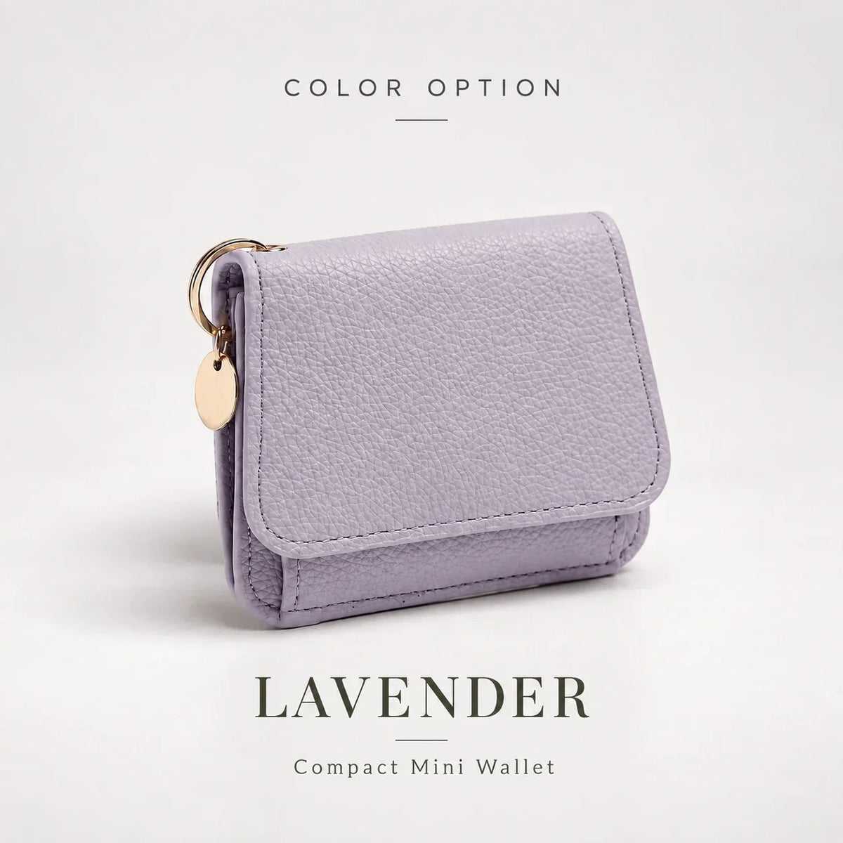 ✨Compact PU Leather Card Wallet with ID Window & Coin Pocket