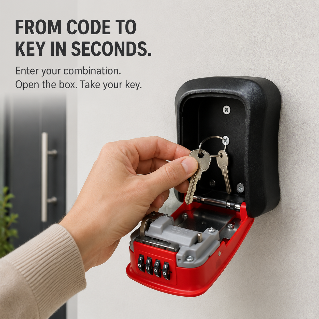 🚨 LIMITED TIME Never Get Locked Out Again 🔐 | 4-Digit Wall-Mounted Key Lock Box