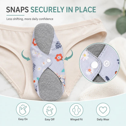 6/12PCS Reusable Graphene Incontinence Pad – Bladder Leak-Proof
