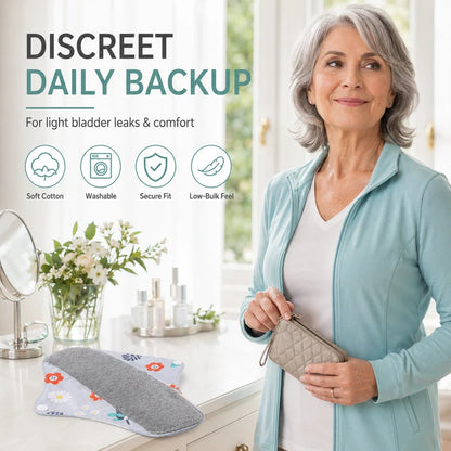 6/12PCS Reusable Graphene Incontinence Pad – Bladder Leak-Proof