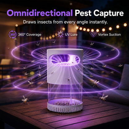 🔥 Quiet UV Mosquito Trap – Chemical-Free & Safe for Kids & Pets🦟