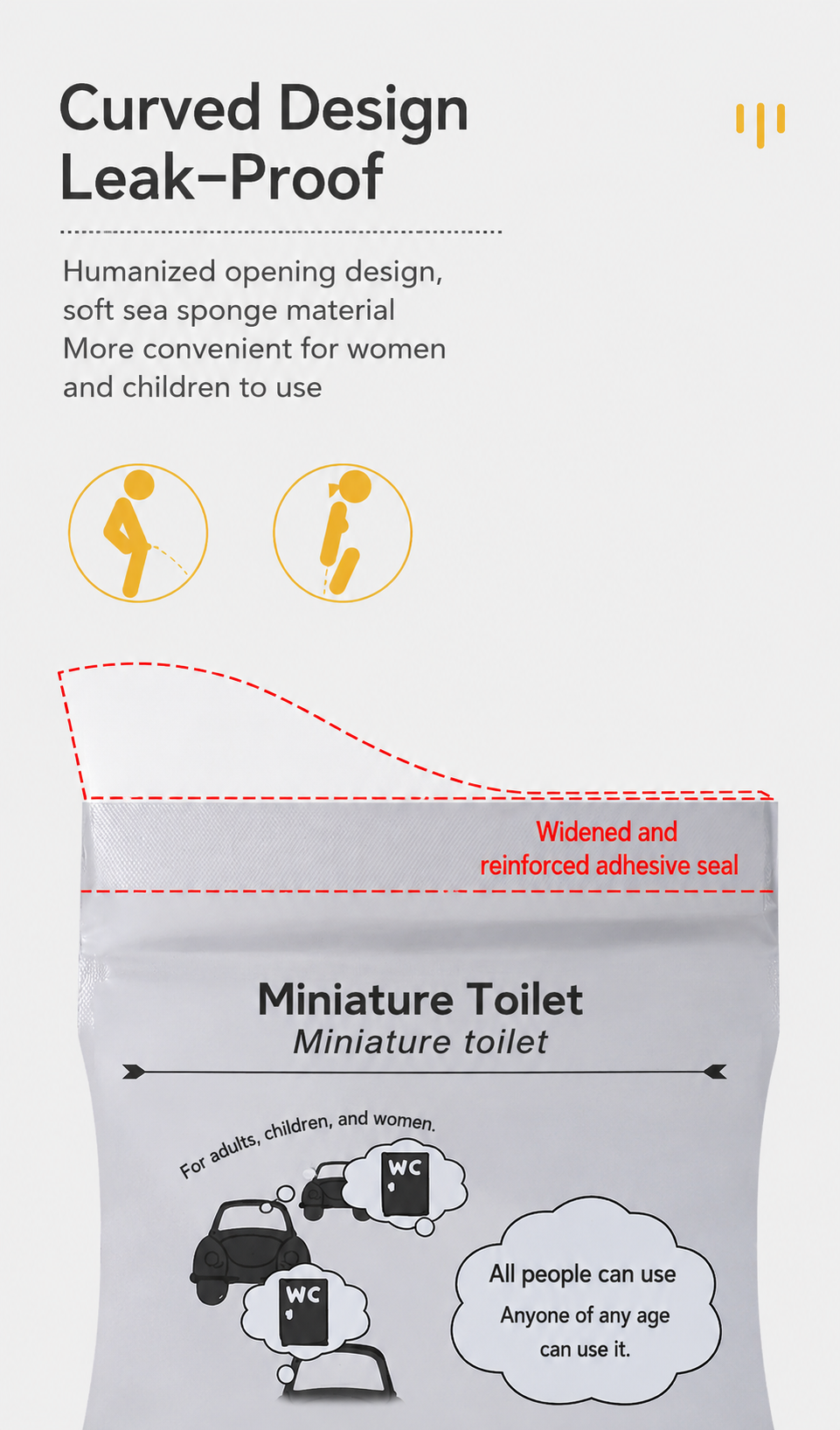 🚽 700ml Large Capacity Emergency Urine Bags | Portable Leakproof Disposable Pee Solution