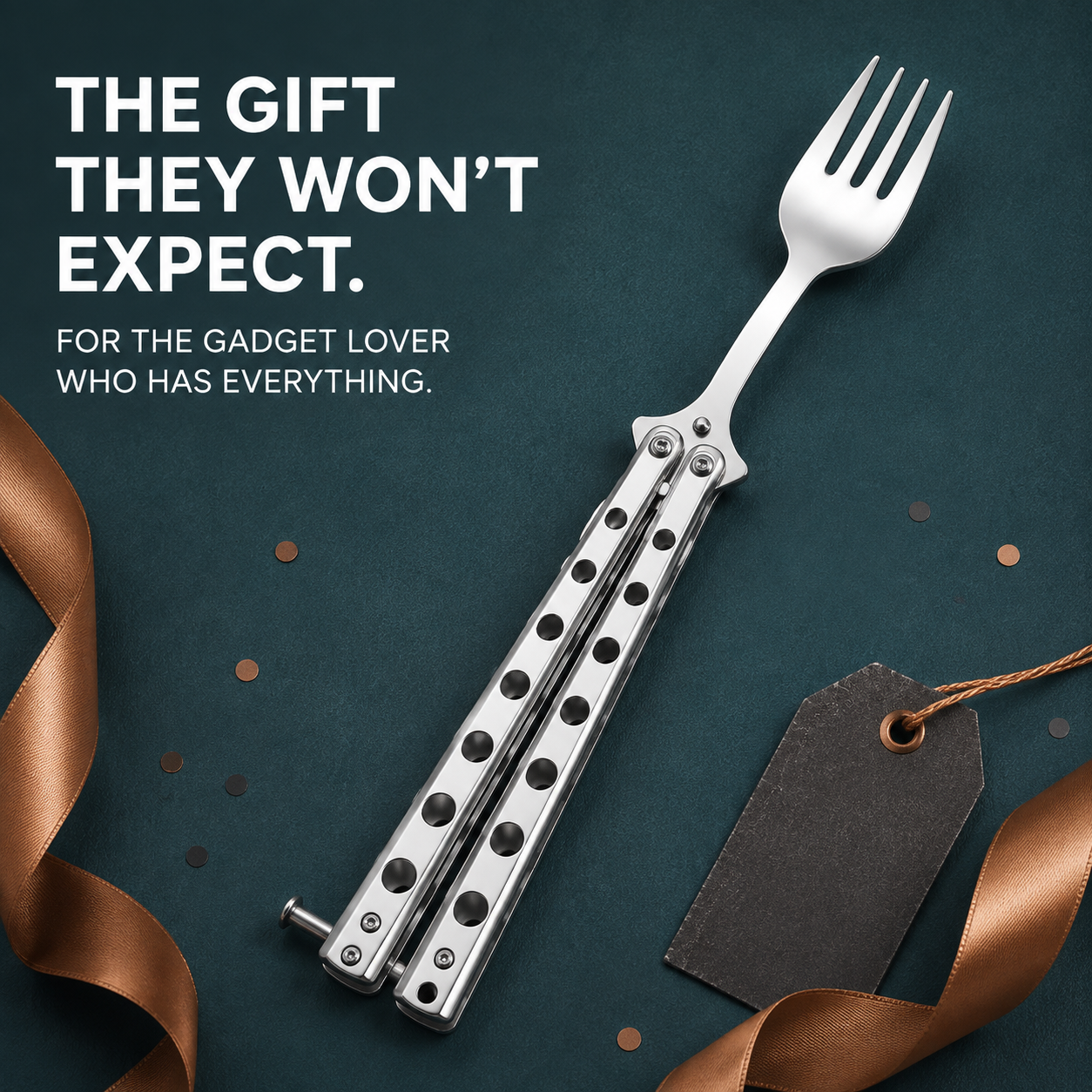 Interactive Flip-Handle Utensil – Fork & Spoon Styles | Flip, Lock & Eat 🍴