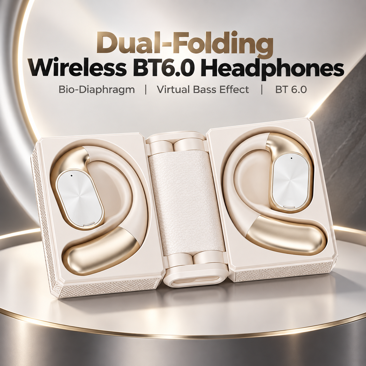 🔥Monster Ear Buds  - Headphones Bluetooth with Dual-Fold Design