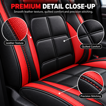 🏎️ 5-Seater Universal Leather Car Seat Cover Set