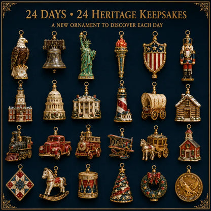 BUY MORE SAVE MORE --🔥America 250th Anniversary Heritage Christmas Advent Calendar