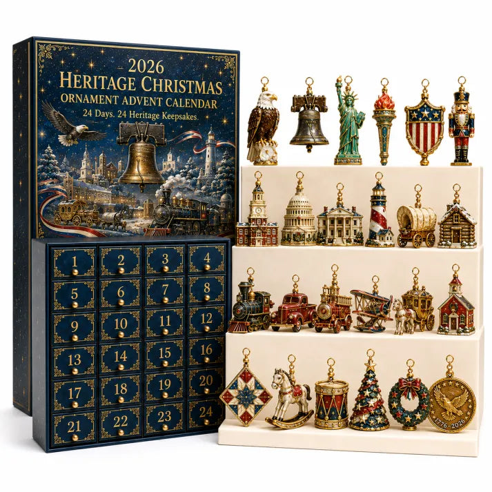 BUY MORE SAVE MORE --🔥America 250th Anniversary Heritage Christmas Advent Calendar