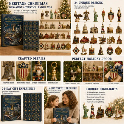 BUY MORE SAVE MORE --🔥America 250th Anniversary Heritage Christmas Advent Calendar